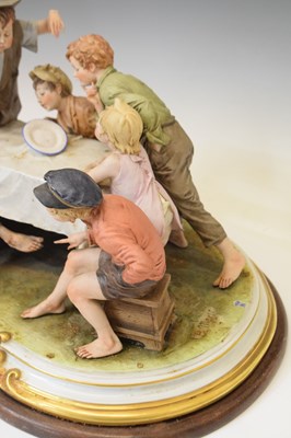 Lot 398 - Capodimonte figural group 'The Cheat'