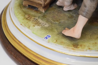 Lot 398 - Capodimonte figural group 'The Cheat'