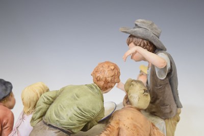 Lot 398 - Capodimonte figural group 'The Cheat'