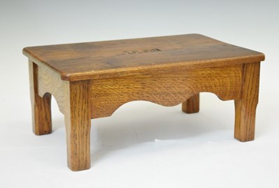 Lot 820 - Carved oak miniature footstool