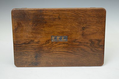 Lot 820 - Carved oak miniature footstool