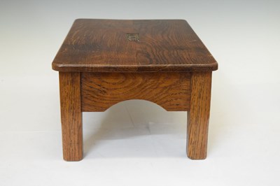 Lot 820 - Carved oak miniature footstool
