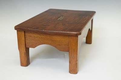 Lot 820 - Carved oak miniature footstool