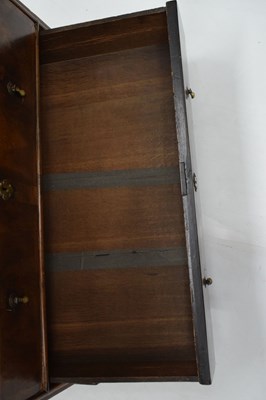 Lot 632 - Early 18th century walnut chest of drawers