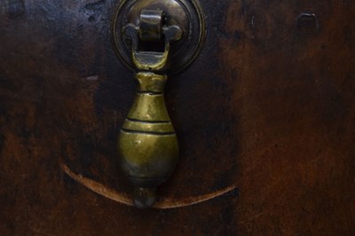 Lot 632 - Early 18th century walnut chest of drawers