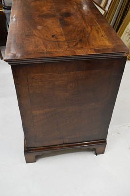 Lot 632 - Early 18th century walnut chest of drawers