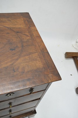 Lot 632 - Early 18th century walnut chest of drawers