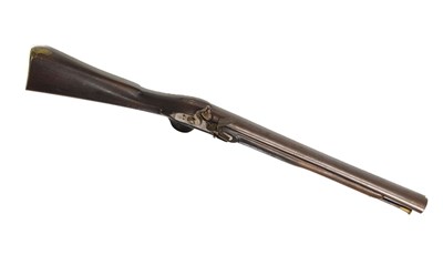 Lot 368 - Flintlock steel barreled blunderbuss or musketoon