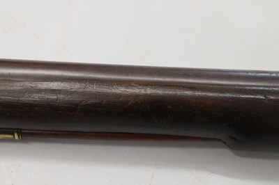 Lot 368 - Flintlock steel barreled blunderbuss or musketoon