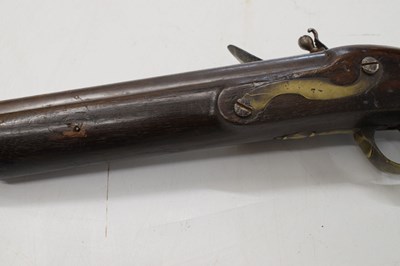 Lot 368 - Flintlock steel barreled blunderbuss or musketoon