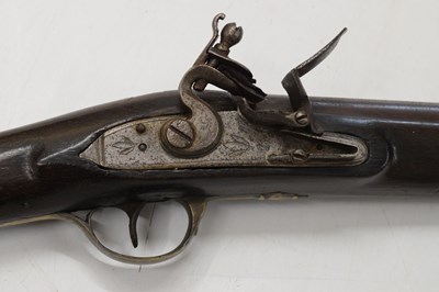 Lot 368 - Flintlock steel barreled blunderbuss or musketoon