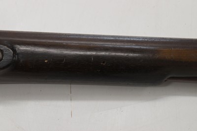 Lot 368 - Flintlock steel barreled blunderbuss or musketoon