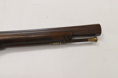 Lot 368 - Flintlock steel barreled blunderbuss or musketoon