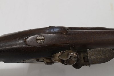 Lot 368 - Flintlock steel barreled blunderbuss or musketoon