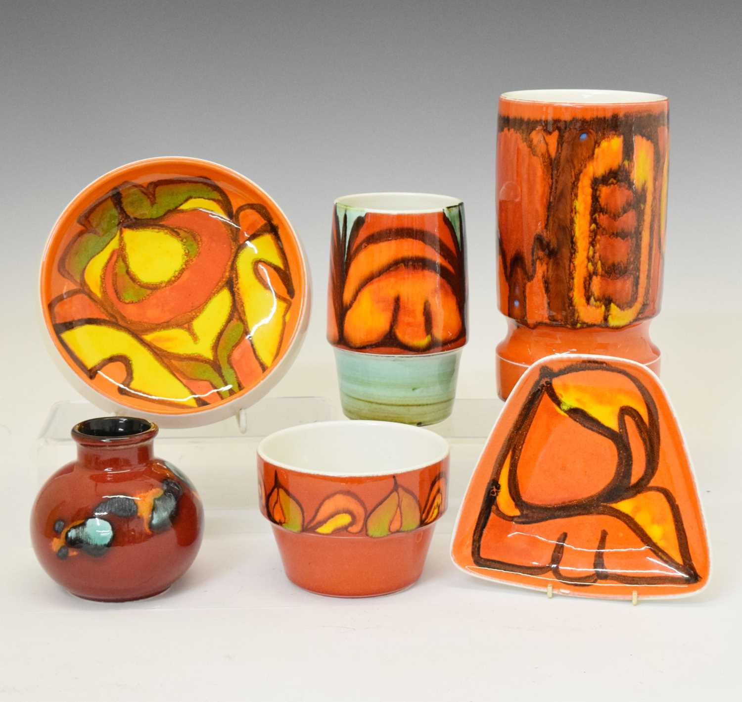 Lot 608 - Collection of 1970s Poole pottery