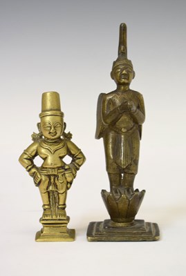 Lot 482 - Two Indian bronze figures