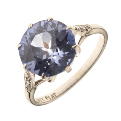 Lot 129 - Synthetic pale blue sapphire