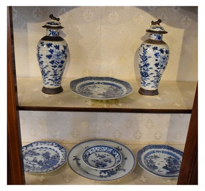 Lot 301 - Group of Asian blue and white ceramics