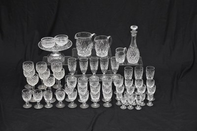Lot 413 - Waterford - Suite of Boyne pattern cut crystal glass