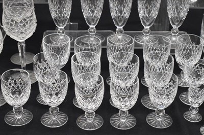 Lot 413 - Waterford - Suite of Boyne pattern cut crystal glass