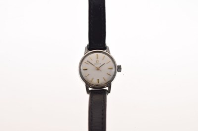 Lot 81 - Omega - Lady's stainless steel cased wristwatch