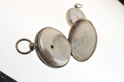 Lot 88 - Late Victorian silver cased open face pocket watch