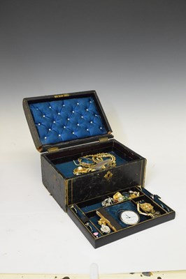 Lot 65 - Jewellery box with costume jewellery