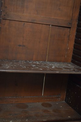 Lot 82 - Early to mid 19th century mahogany Estate-made bookcase on cabinet