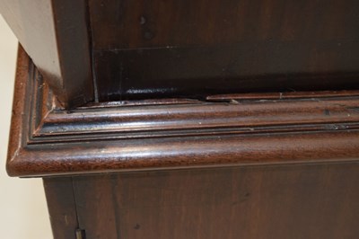 Lot 82 - Early to mid 19th century mahogany Estate-made bookcase on cabinet