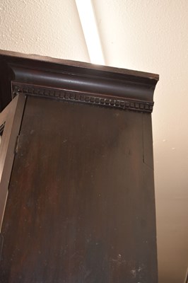 Lot 82 - Early to mid 19th century mahogany Estate-made bookcase on cabinet