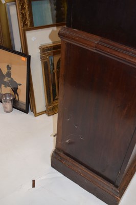Lot 82 - Early to mid 19th century mahogany Estate-made bookcase on cabinet