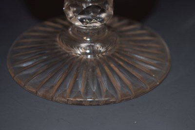 Lot 51 - Early 19th century engraved glass rummer