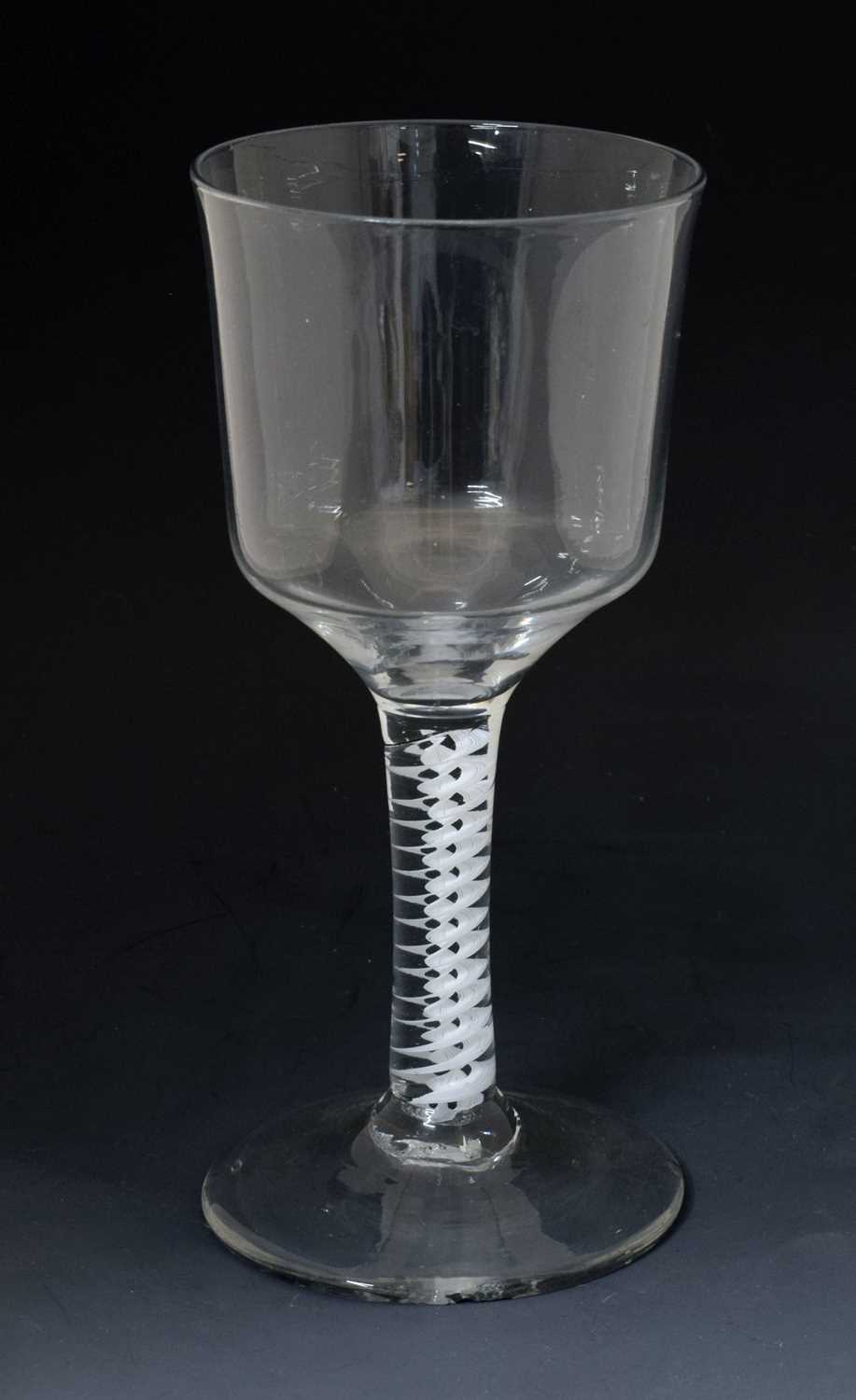 Lot 45 - Large opaque twist wine glass