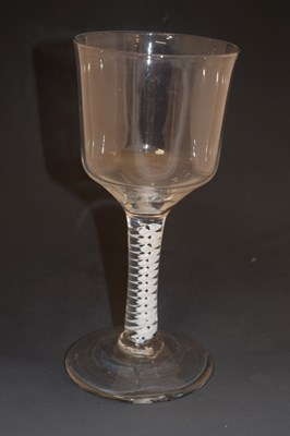 Lot 45 - Large opaque twist wine glass