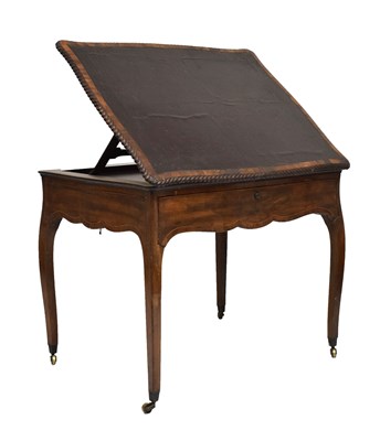 Lot 86 - Late George III draughtsman's or architect's mahogany writing table