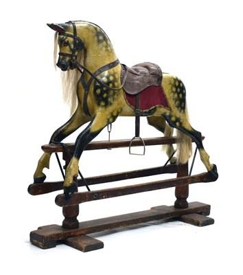 Lot 64 - Attributed to G. & J. Lines - Victorian painted wooden rocking horse