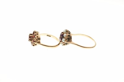 Lot 14 - Two 9ct gold gem-set dress rings