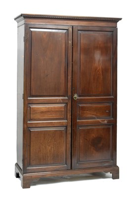 Lot 81 - Late 18th century or early 19th century Channel Islands wardrobe