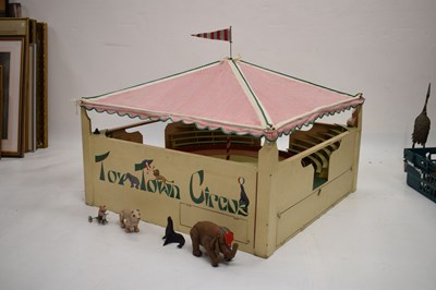 Lot 407 - Esme McLaren - Exhibition toy circus and animals, circa 1962
