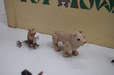 Lot 407 - Esme McLaren - Exhibition toy circus and animals, circa 1962