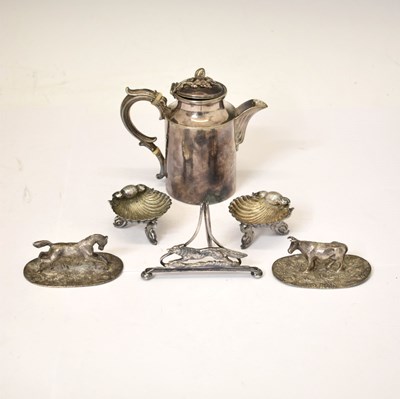 Lot 385 - Small quantity of silver-plated wares