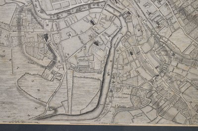 Lot 2 - John Rocque – Map of Bristol 1750 with ten vignettes