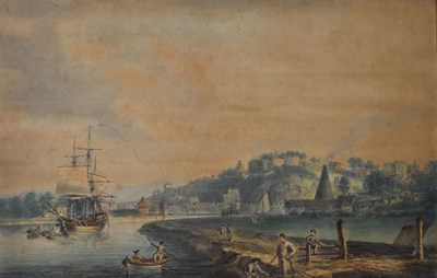 Lot 3 - Nicholas Pocock, OWS (1740-1821) – Bristol and the Avon Gorge