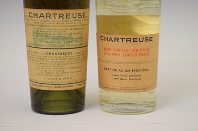 Lot 732 - Green Chartreuse  96° proof, and Yellow Chartreuse 75° proof
