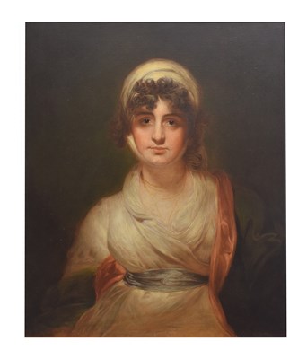 Lot 529 - Attr. Dorofield Hardy, (1882-1910) after Sir Thomas Lawrence - Portrait of Sarah Siddons