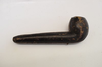 Lot 101 - Late Victorian silver banded pipe