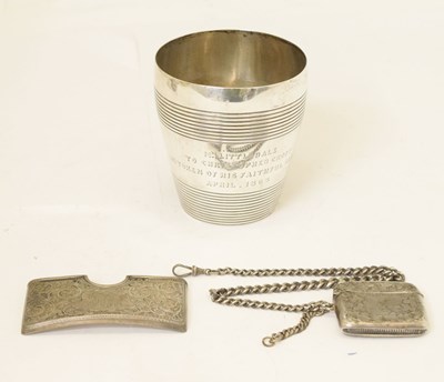 Lot 260 - George III silver beaker