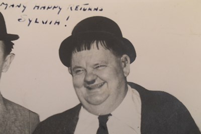 Lot 312 - Laurel & Hardy signed photograph