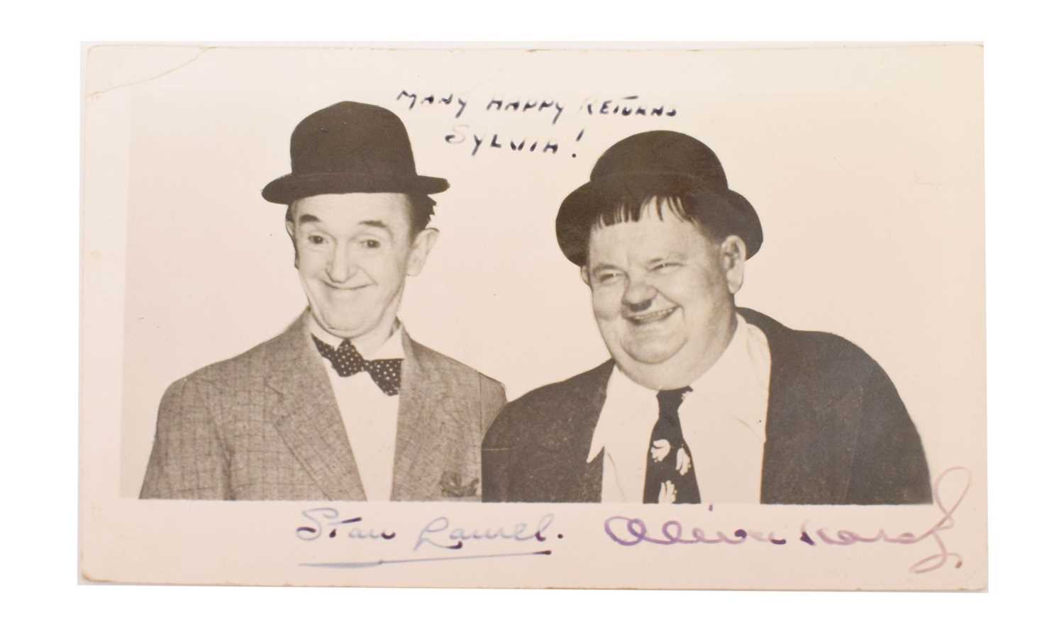 Lot 312 - Laurel & Hardy signed photograph