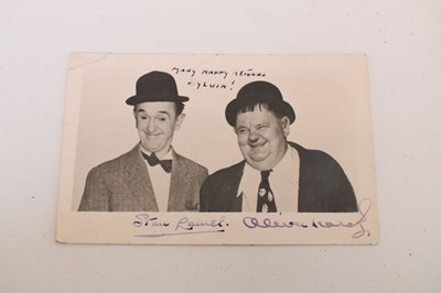 Lot 312 - Laurel & Hardy signed photograph